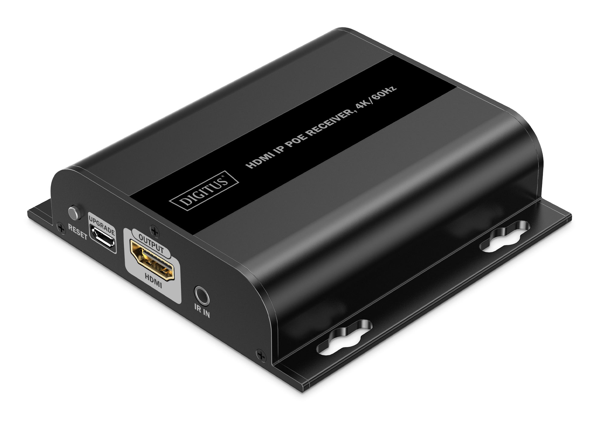 Digitus Empfänger – 4K UHD, kabelgebunden, HDMI, RJ-45 – für DS-55353 – schwarz, Metall