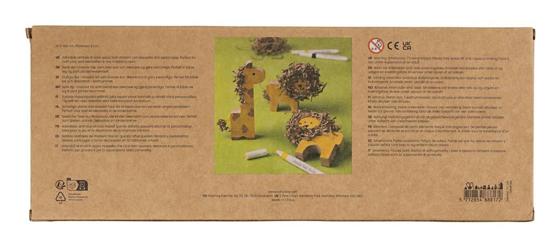 Creativ Company Holzfigur, Set à 10, 2 × 3 cm