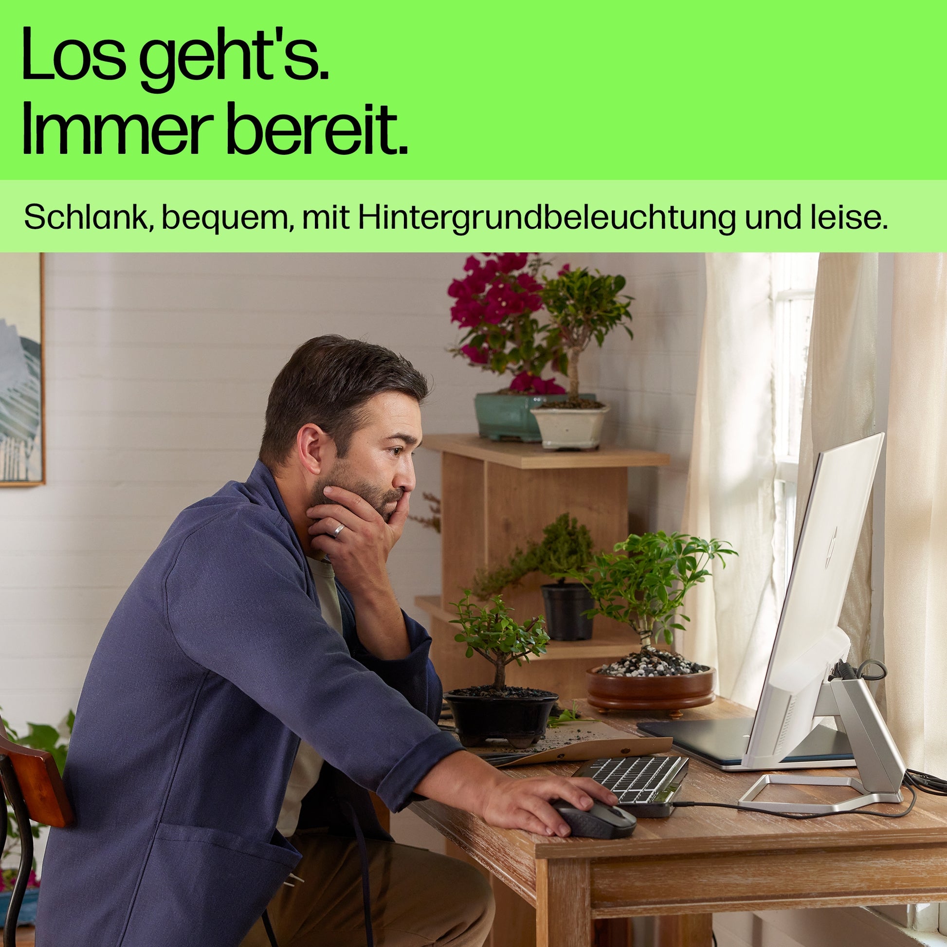 HP 400 – Tastatur, kabelgebunden (USB-A/USB-C), US-Layout (EN) – für Windows, macOS & ChromeOS