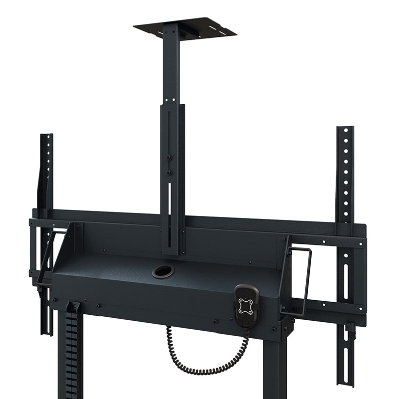 Hagor TV-Wagen – 55–86" – VESA 200×200–900×600 – bis 120 kg, Motorisiert, mit Rollen – Schwarz