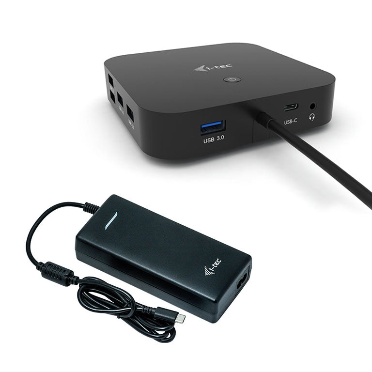 i-tec Dockingstation – USB-C, 2× DP, 5× USB-A, 2× USB-C, 100 W PD, GbE, 3,5 mm Audio, für Windows/Mac/Linux