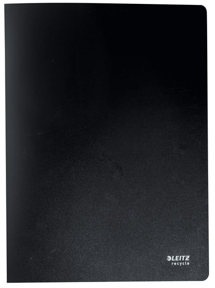 Leitz Recycle Sichtbuch A4, 40 Hüllen, Polypropylen (PP), matt, schwarz