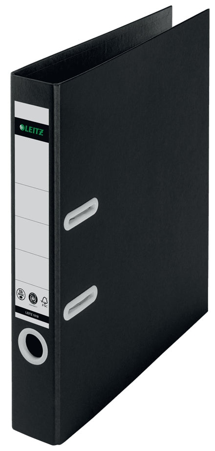 Leitz 180° Recycle Ordner – für A4 – Rückenbreite 5,5 cm – Schwarz – 10 Stk.