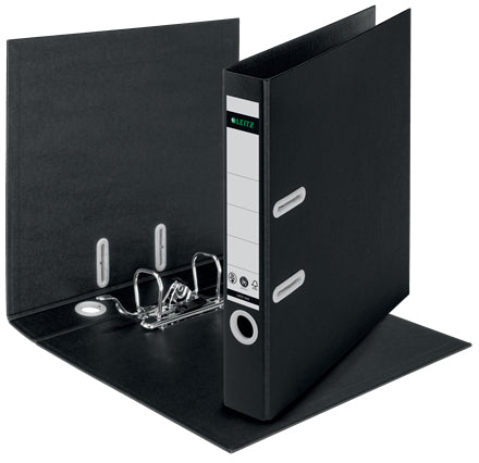 Leitz 180° Recycle Ordner – für A4 – Rückenbreite 5,5 cm – Schwarz – 10 Stk.