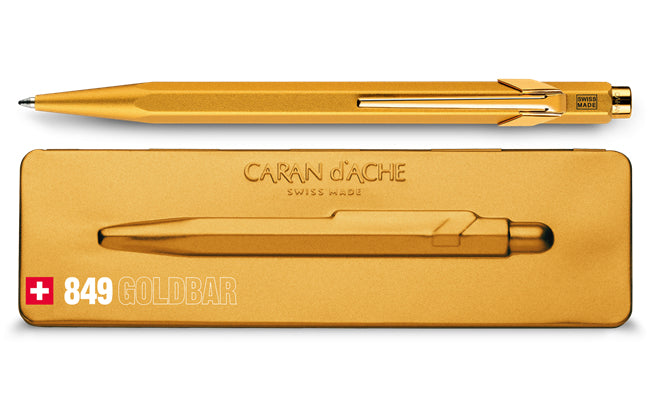 Caran d-Ache Caran d'Ache Kugelschreiber – gold, seidenmatt, Aluminium