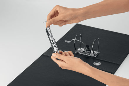 Leitz 180° Recycle Ordner – für A4 – Rückenbreite 8 cm – Schwarz – 10 Stk.