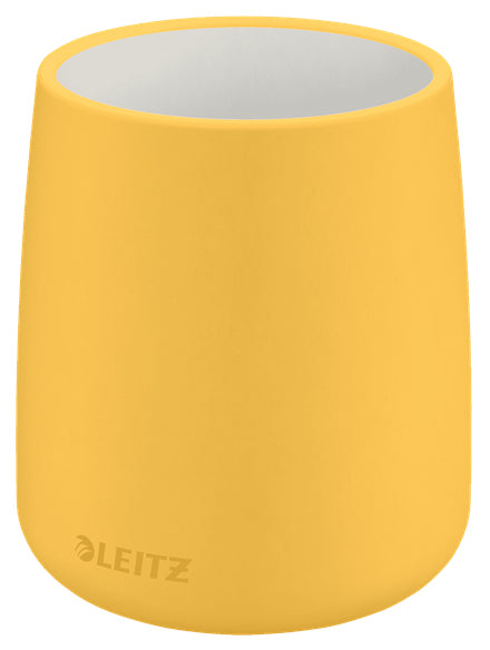 Leitz Stiftehalter – Keramik, Gelb, Ø 87 mm × 105 mm