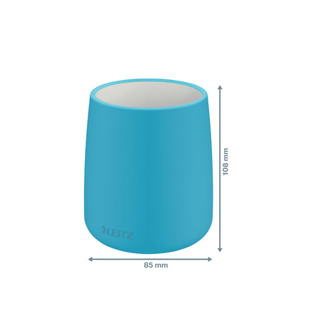Leitz Cosy Stifteköcher – Blau, Keramik, Ø 87 × H 105 mm