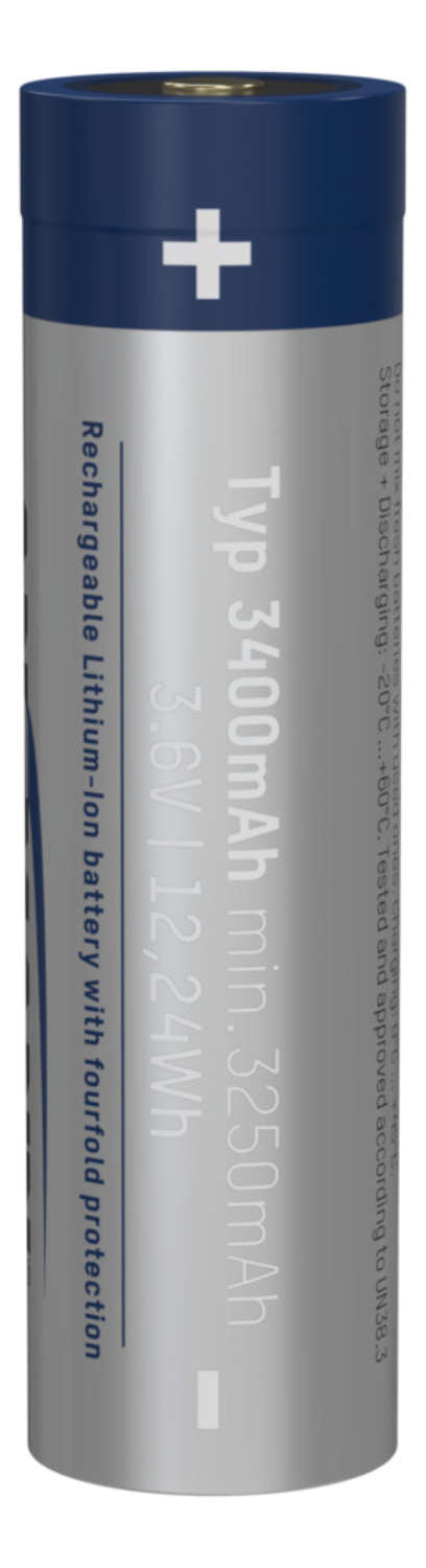 Ansmann 18650 Akku 3,6 V 3400 mAh 12,24 Wh Li-Ion – für Geräte