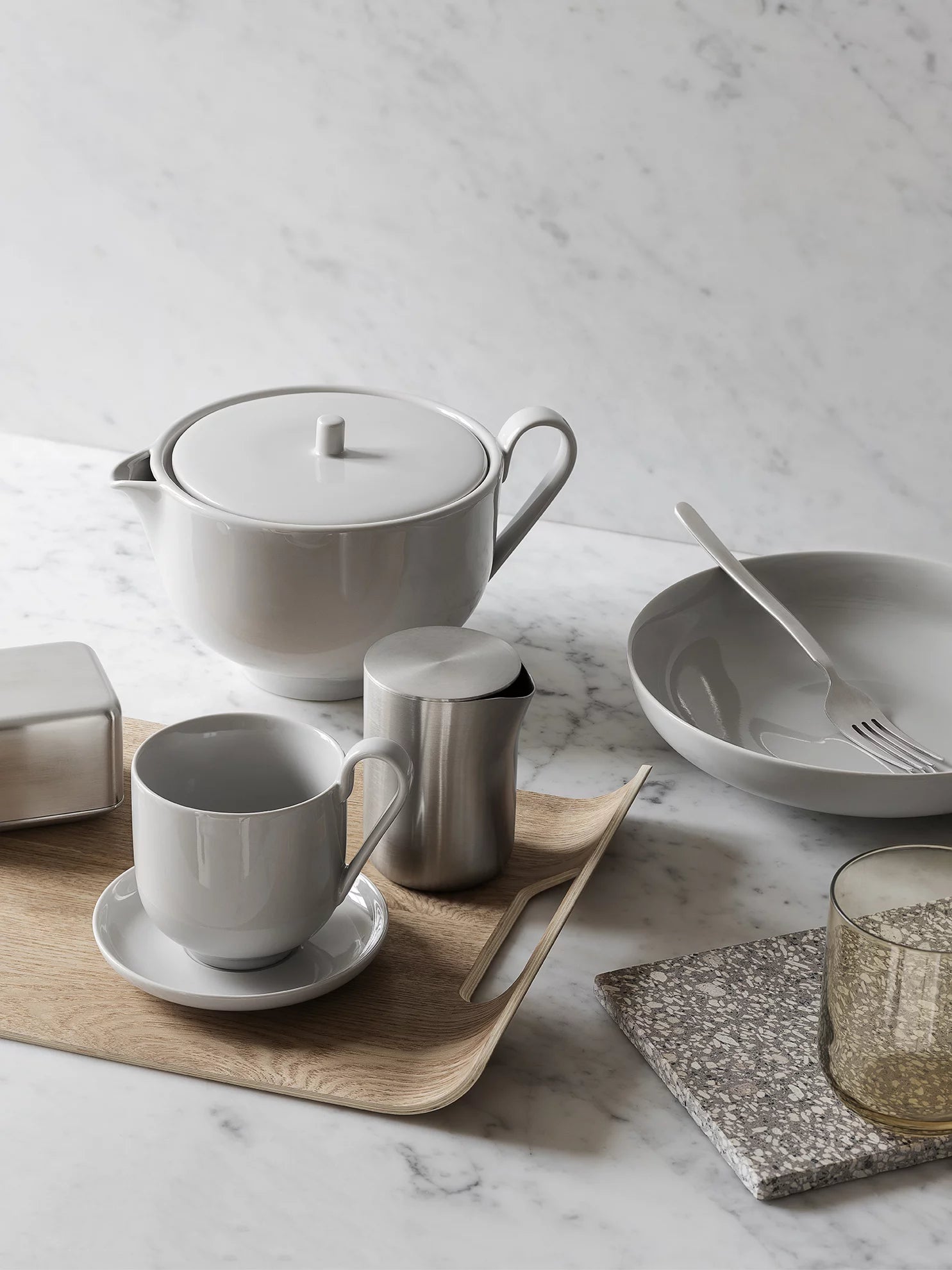Blomus STELLA Kuchengabeln – 4er-Set, 15 cm, Edelstahl, Silber, spülmaschinenfest