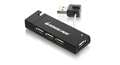 iogear GUH285W6 USB-Hub – USB 2.0, 4× USB-A, für Windows/Mac