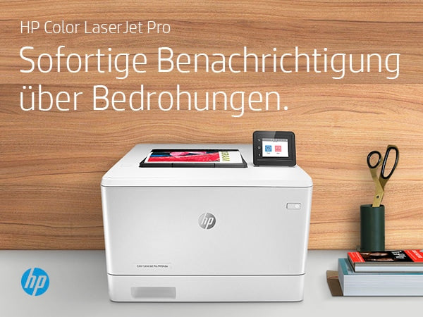 HP Color LaserJet Pro M454dw – A4, Farbe, Duplex, 27 S./Min., 600 × 600 dpi, WLAN/LAN/USB, Papier: 300 Blatt