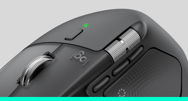 Logitech MX Master 4 for Business Business-Maus – kabellos, 8 Tasten, 8'000 dpi, für Rechtshänder, graphit