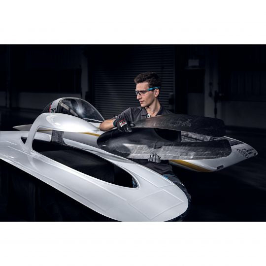 Uvex Arbeitshandschuhe phynomic airLite A – Grösse 6, 1 Paar – Polyamid, ESD, EN 388:3110X, Schwarz