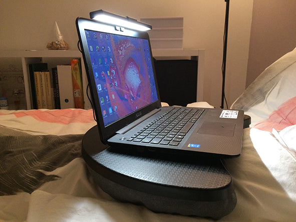 Unilux Monitor-Lichtleiste TRAVELIGHT – 550 lm, 2900–6500 K (einstellbar), USB – Schwarz