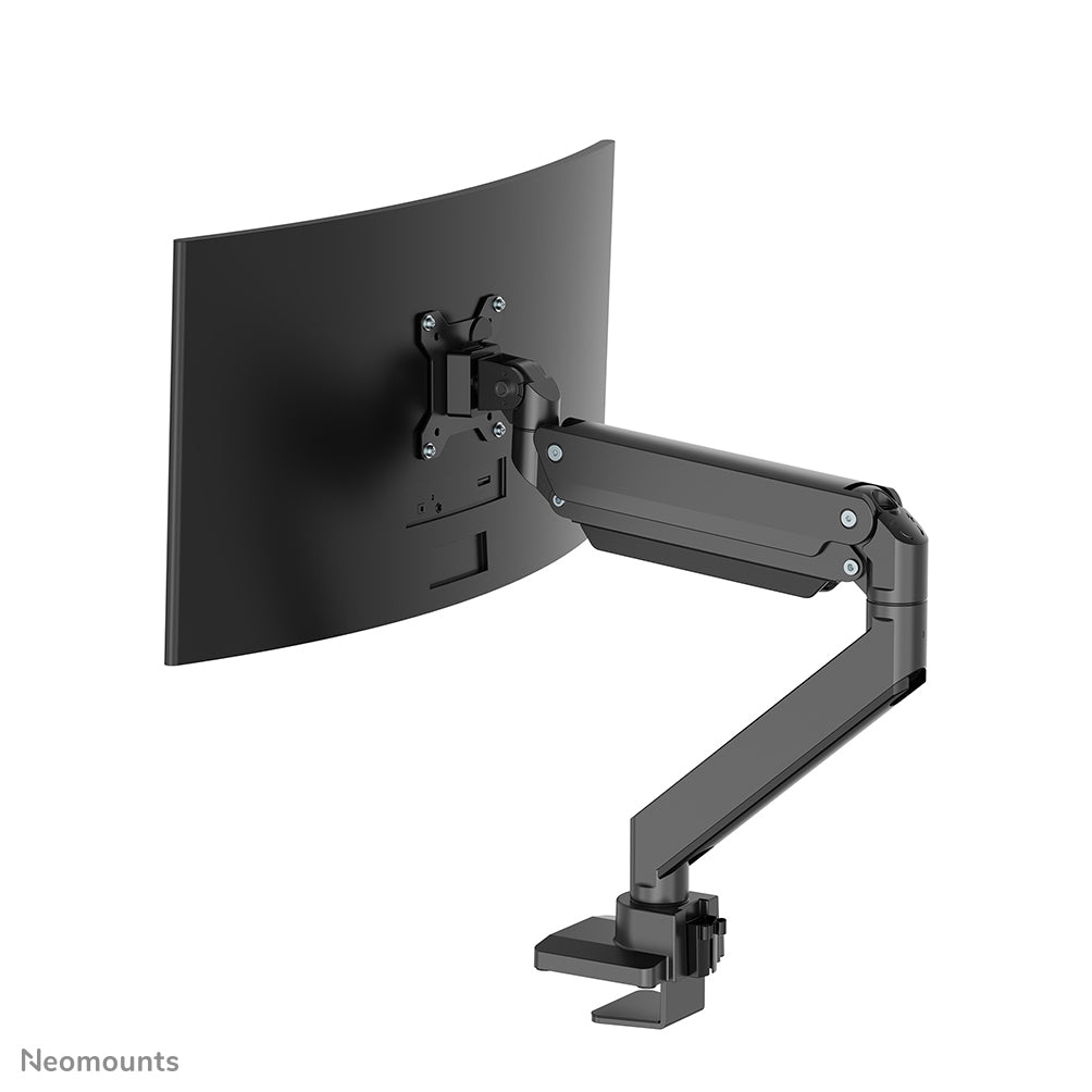 Neomounts D775 Blackplus – Monitorarm, Tischklemme, Tischdurchführung, bis 49", höhenverstellbar, Gasfeder