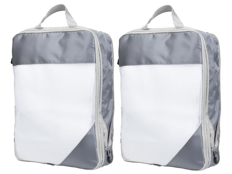 KOOR Packhilfen-Set – mit Reissverschluss, Tragegriff – 40×12×30 cm, 14 l – beige, Polyester – 2 Stk.