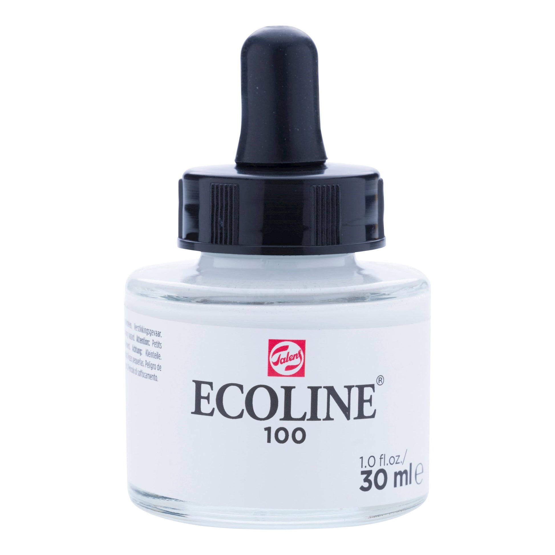 Talens Ecoline Deckfarbe – Weiss – 30 ml – für Aquarellpapier, Zeichenpapier, Karton