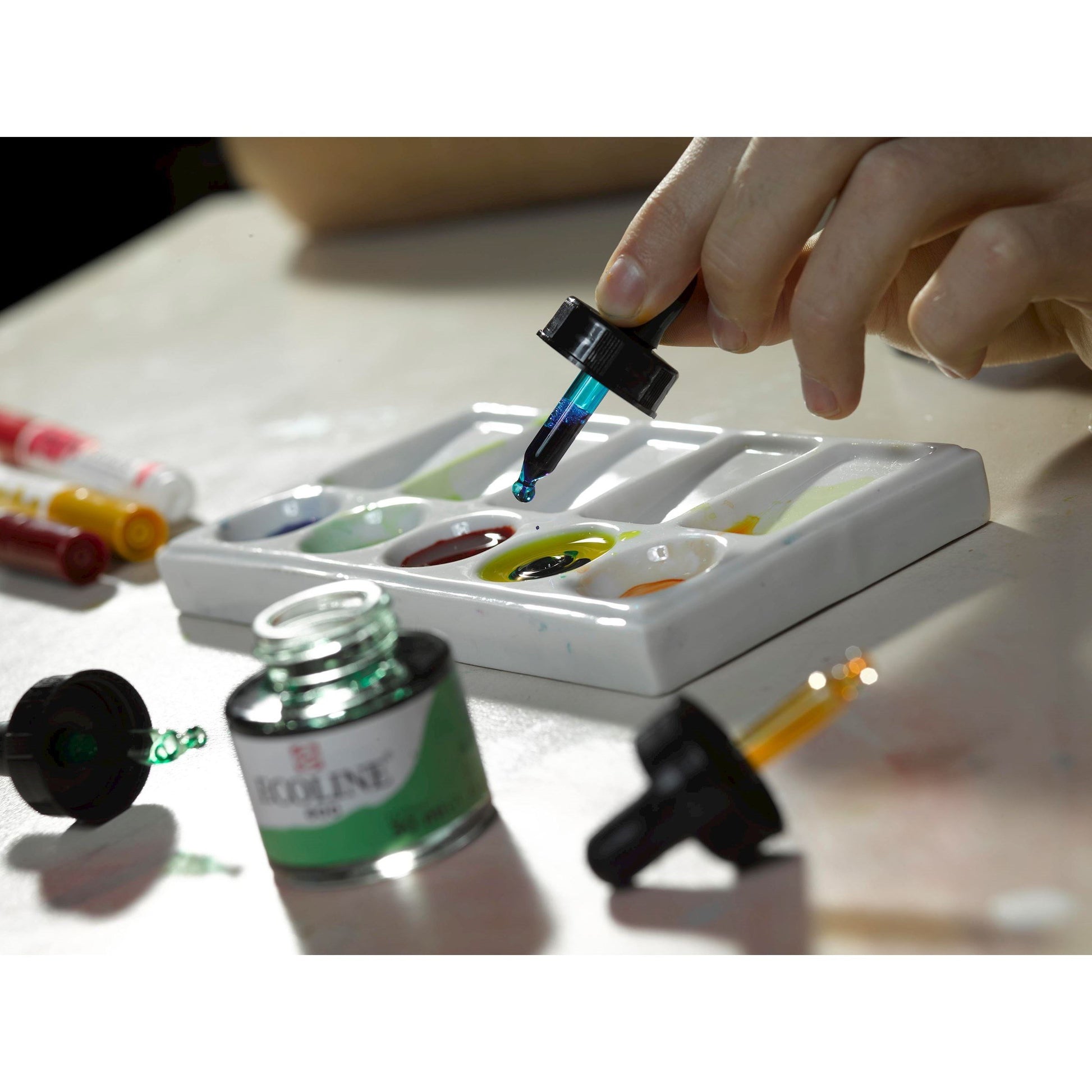 Talens Gouache – grün, 30 ml, für Papier & Karton