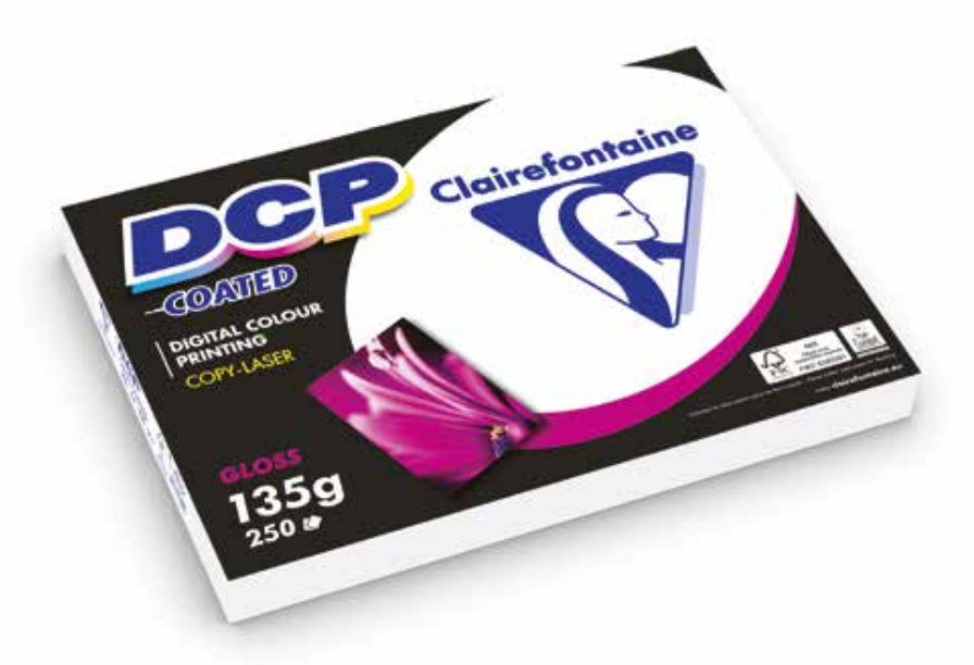 Clairefontaine DCP Kopierpapier – A4, 200 g/m², CIE 130 – für Laser/Kopierer – FSC – 250 Blatt