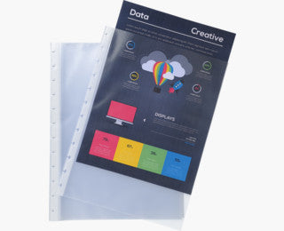 Exacompta 86001E Sichtmappe A4 – Transparent, Polypropylen, 10er-Pack