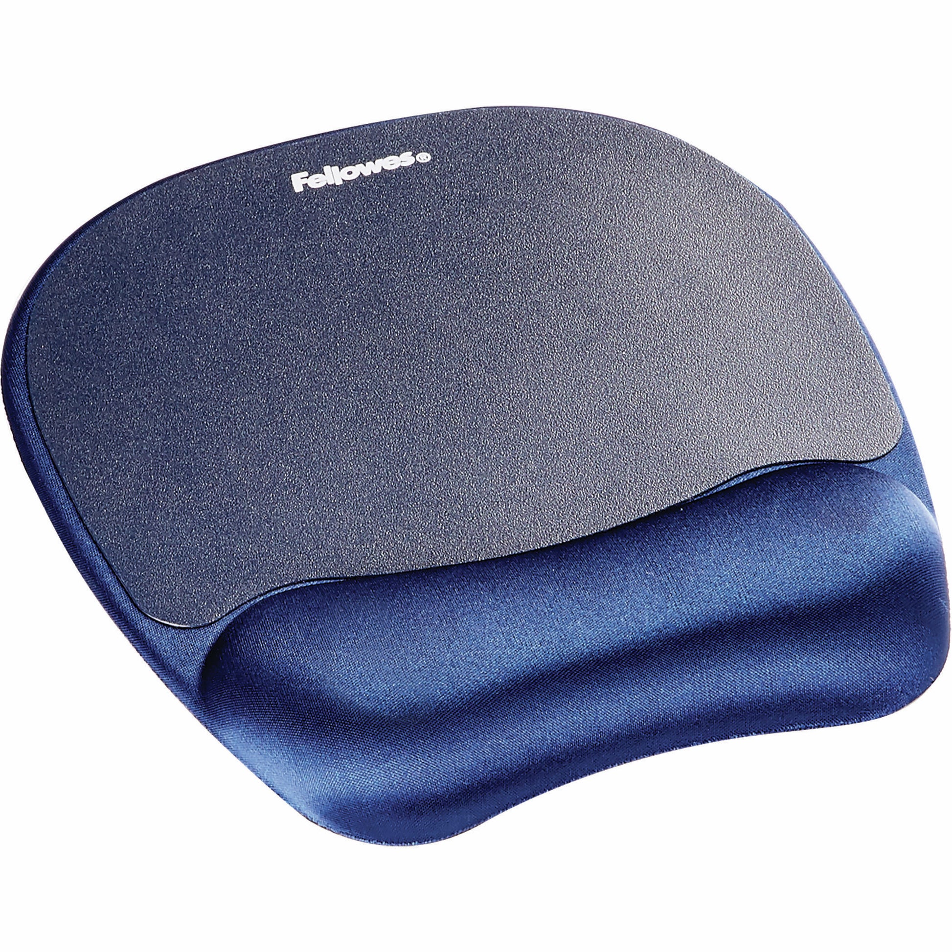 Fellowes Mausmatte mit Handgelenkauflage – für Maus – Memory-Schaum – 230×196×20 mm – Saphirblau