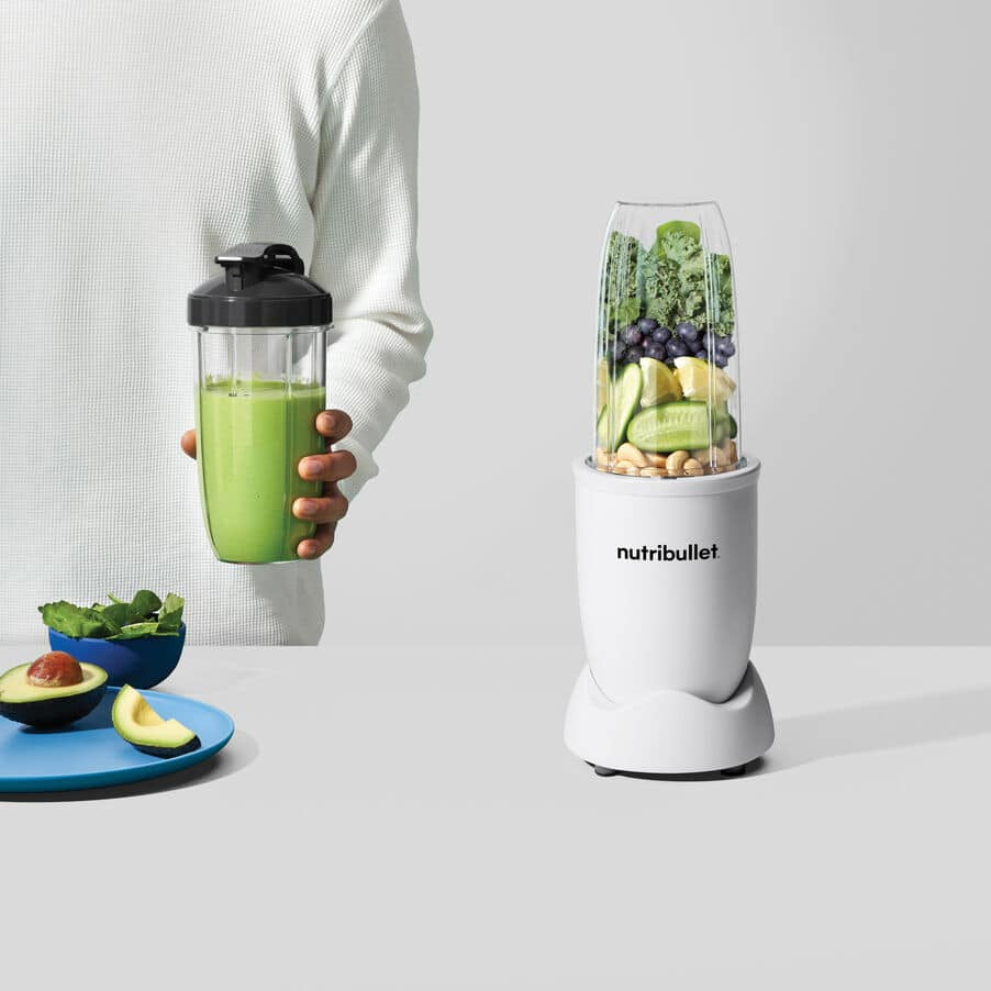NutriBullet Smoothie-Mixer Pro NB910MAW – 0,9 l, 900 W, To-Go – weiss