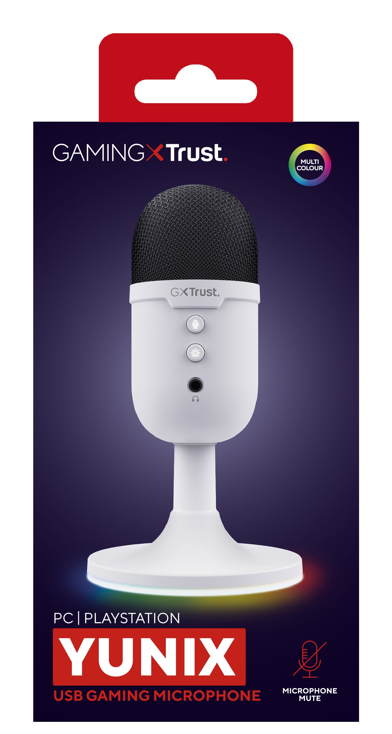 Trust GXT 234W Yunix Tischmikrofon – USB-A/3,5 mm Klinke, Niere, 16 Bit/48 kHz, für Windows/Mac