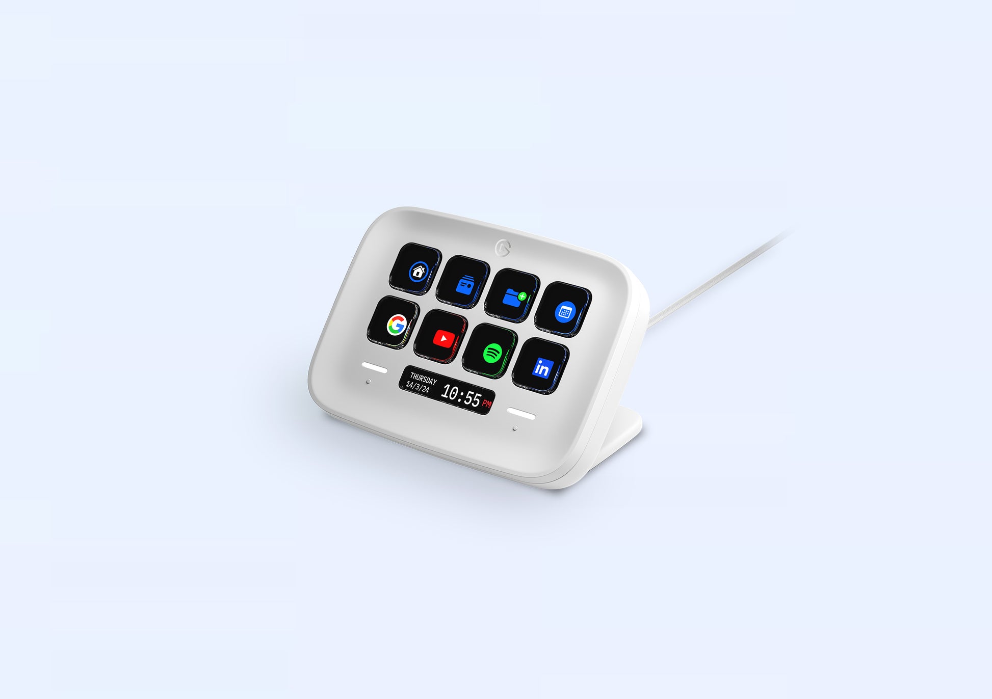 Elgato Stream Deck Neo – Keypad-Steuerpult – kabelgebunden – USB-C – LCD-Tasten – Weiss