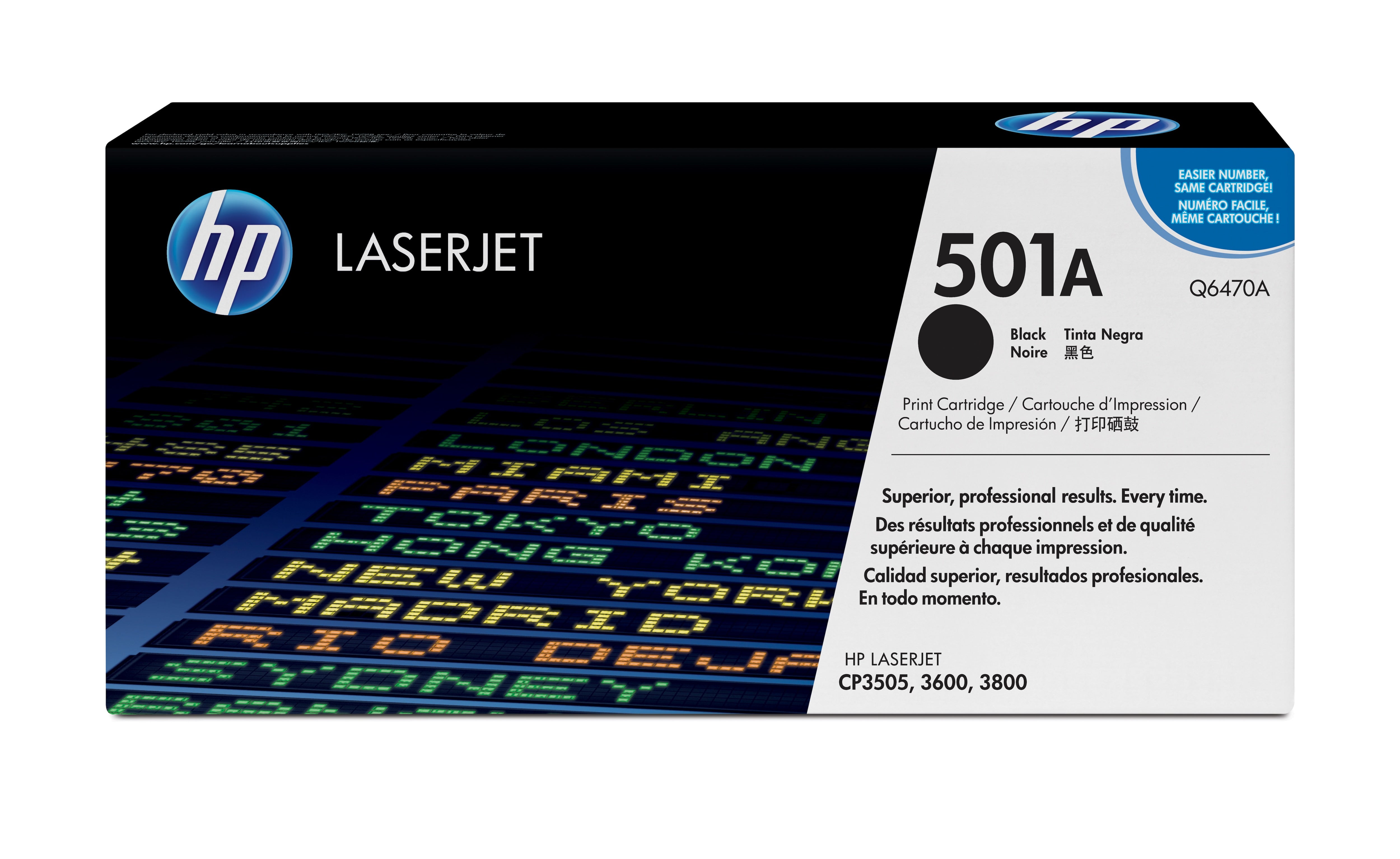 HP Toner Q6470A – schwarz, 6000 Seiten – für HP Color LaserJet 3600/3800/CP3505 und andere