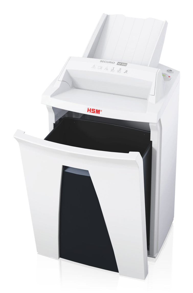 HSM Securio AF300 – Aktenvernichter mit Autofeed 300 Blatt, DIN P-5, Partikelschnitt 1,9 × 15 mm, 35 l, A4