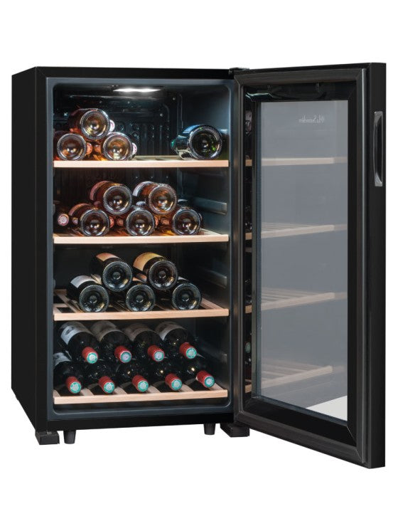 La Sommelière Weinkühlschrank LS52BLACK – 128 l, 220/240 V, Kompressor, Energieeffizienzklasse F