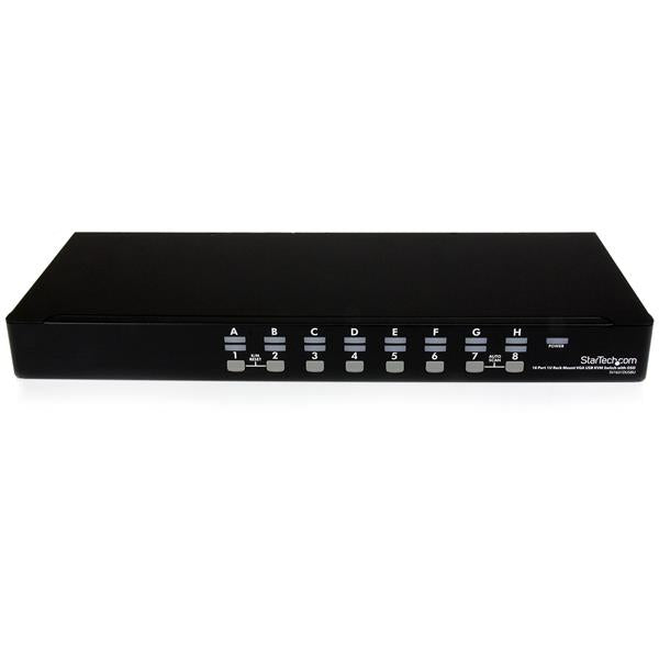 StarTech.com 16-Port VGA KVM-Switch – 1920 × 1440, USB 2.0-Hub, Rack 1U