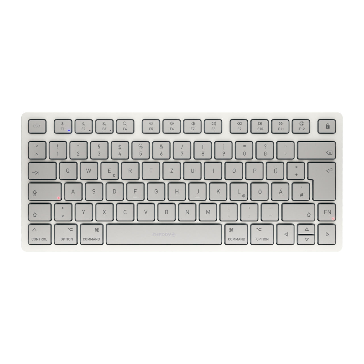 CHERRY KW 7100 MINI BT für Mac – Tastatur, kabellos (Bluetooth), DE-Layout (DE) – für macOS, iPadOS & iOS