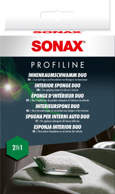 Sonax PROFILINE Schwamm – für Innenraum – 1 Stk. – Spunlace, grau