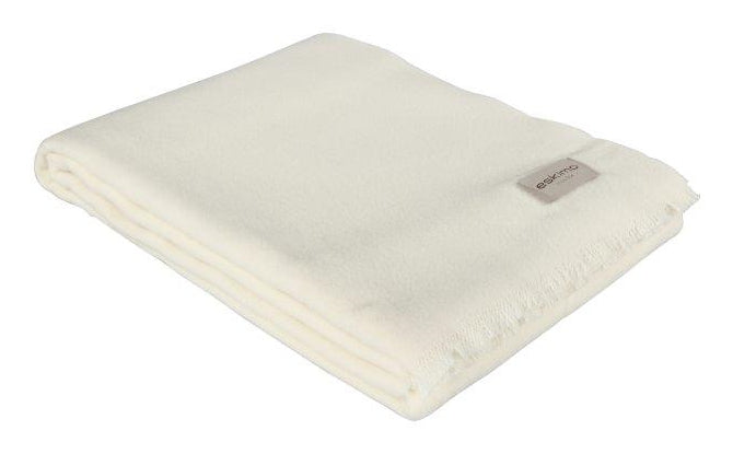 Eskimo Venezia Wohndecke – Merinowolle, Ecru – 130 × 200 cm