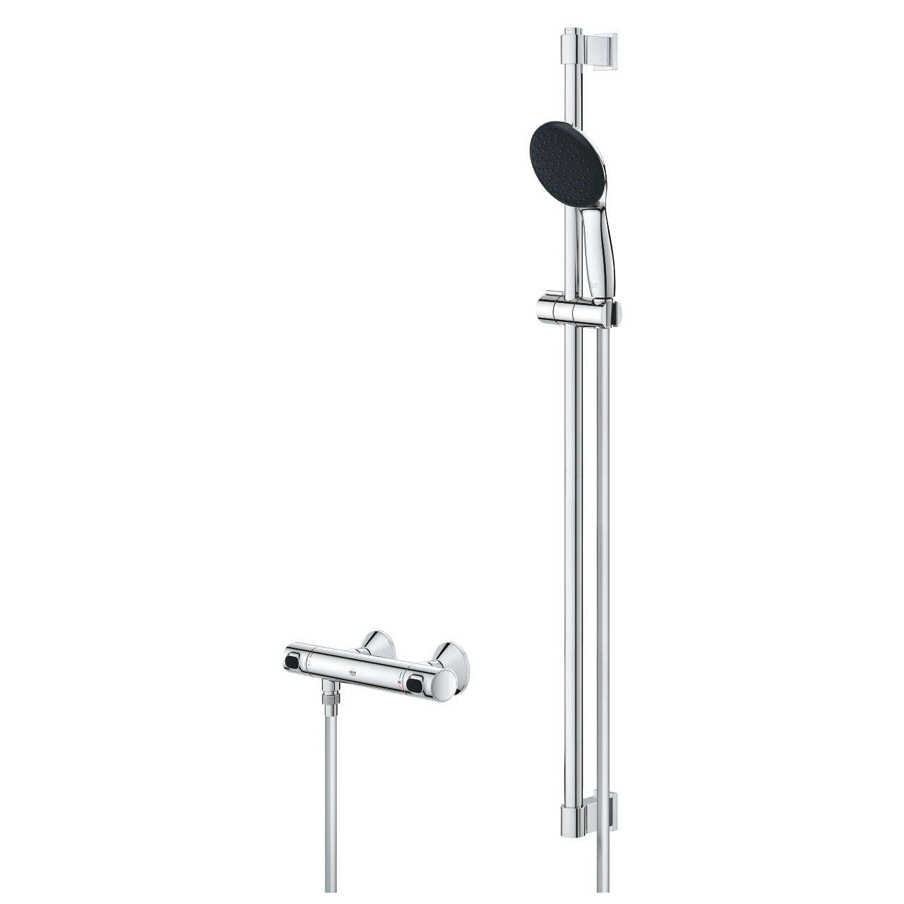 GROHE Badebatterie Precision Flow – Thermostat (Unterputz), Messing, Chrom