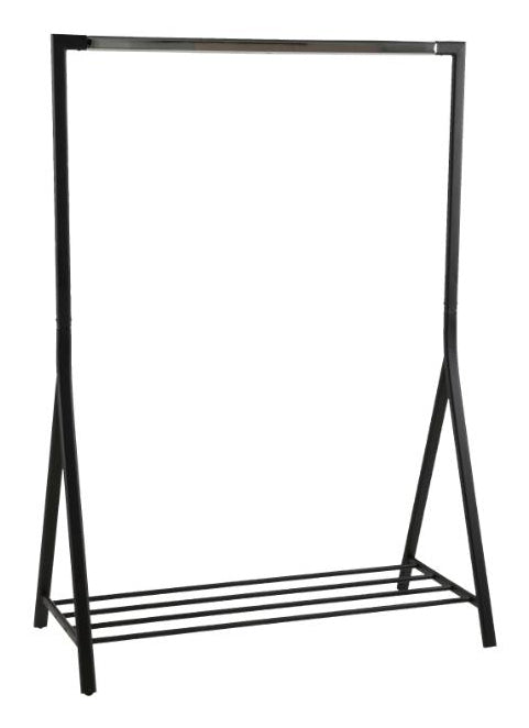 Actona Garderobenständer – Stahl, Schwarz, 117 × 59 × 165 cm