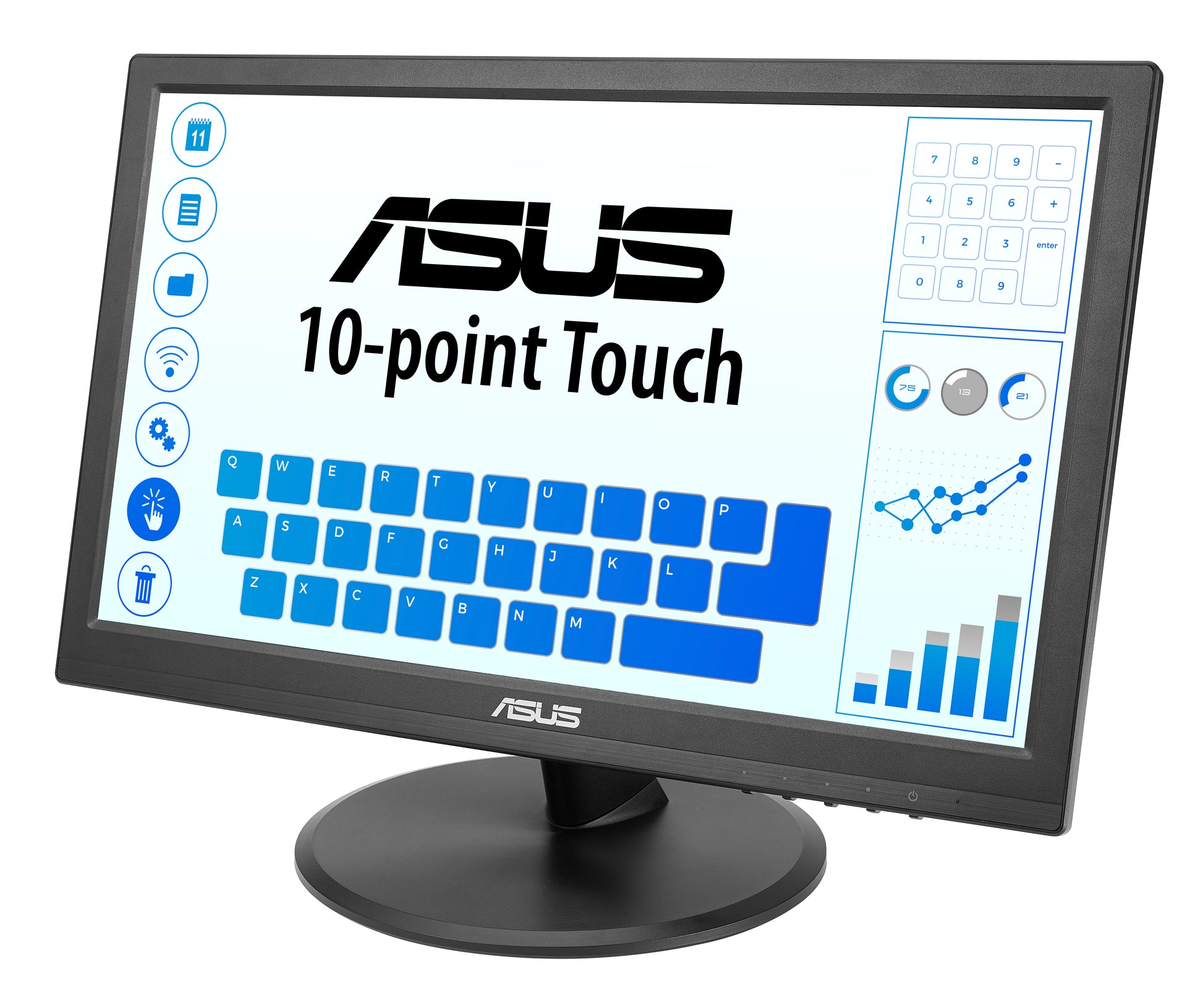 ASUS 169He – Interaktives Touch-Display 15,6" – Full HD (1920 × 1080), IPS, PCAP-Touch (10-Punkt), blendfrei