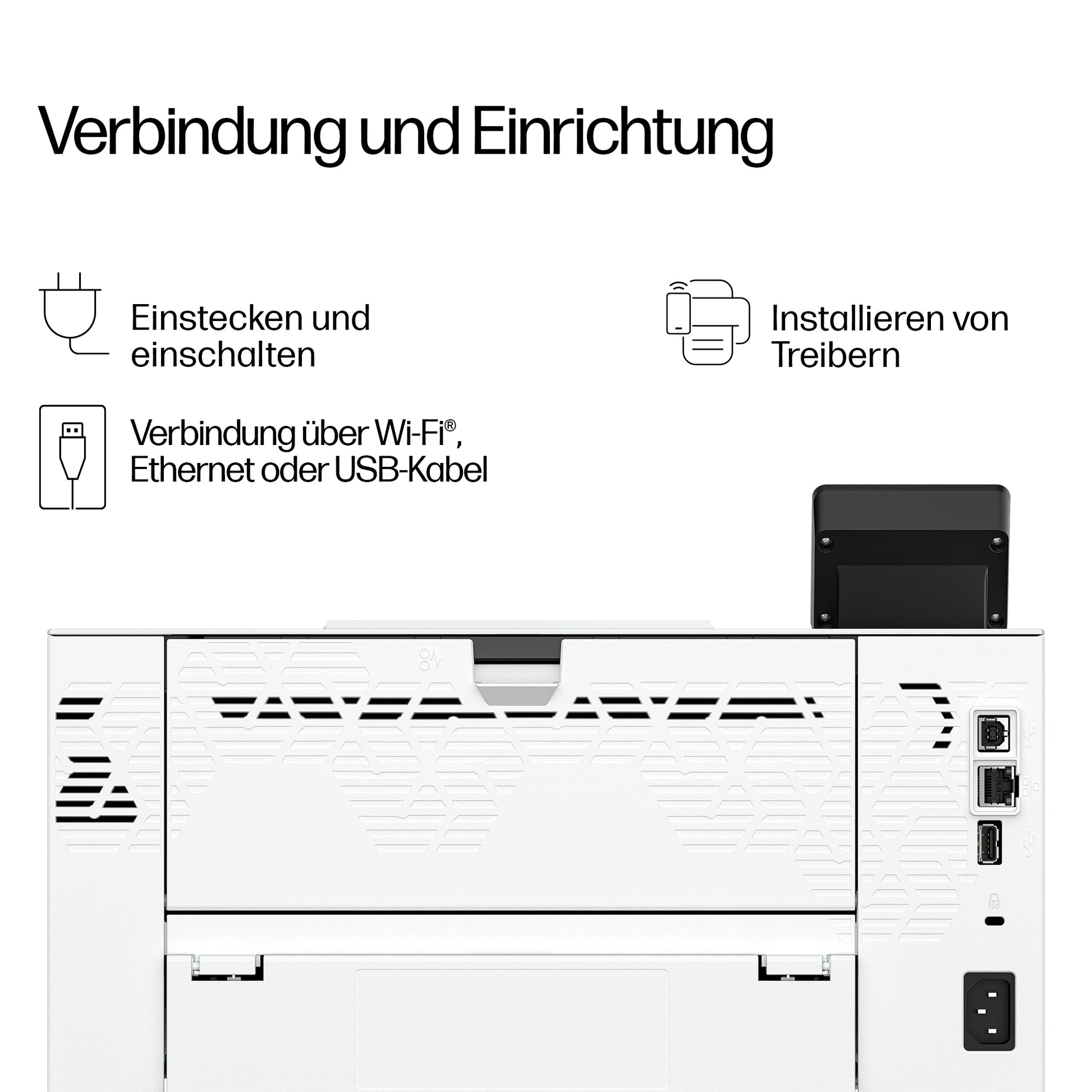 HP LaserJet Pro 4007dn – Schwarz-Weiss, A4, Duplex, WLAN, LAN, USB, 45 Seiten pro Minute