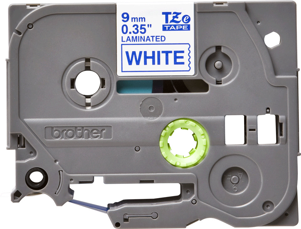 Brother Schriftband – 9 mm × 8 m, weiss, blau