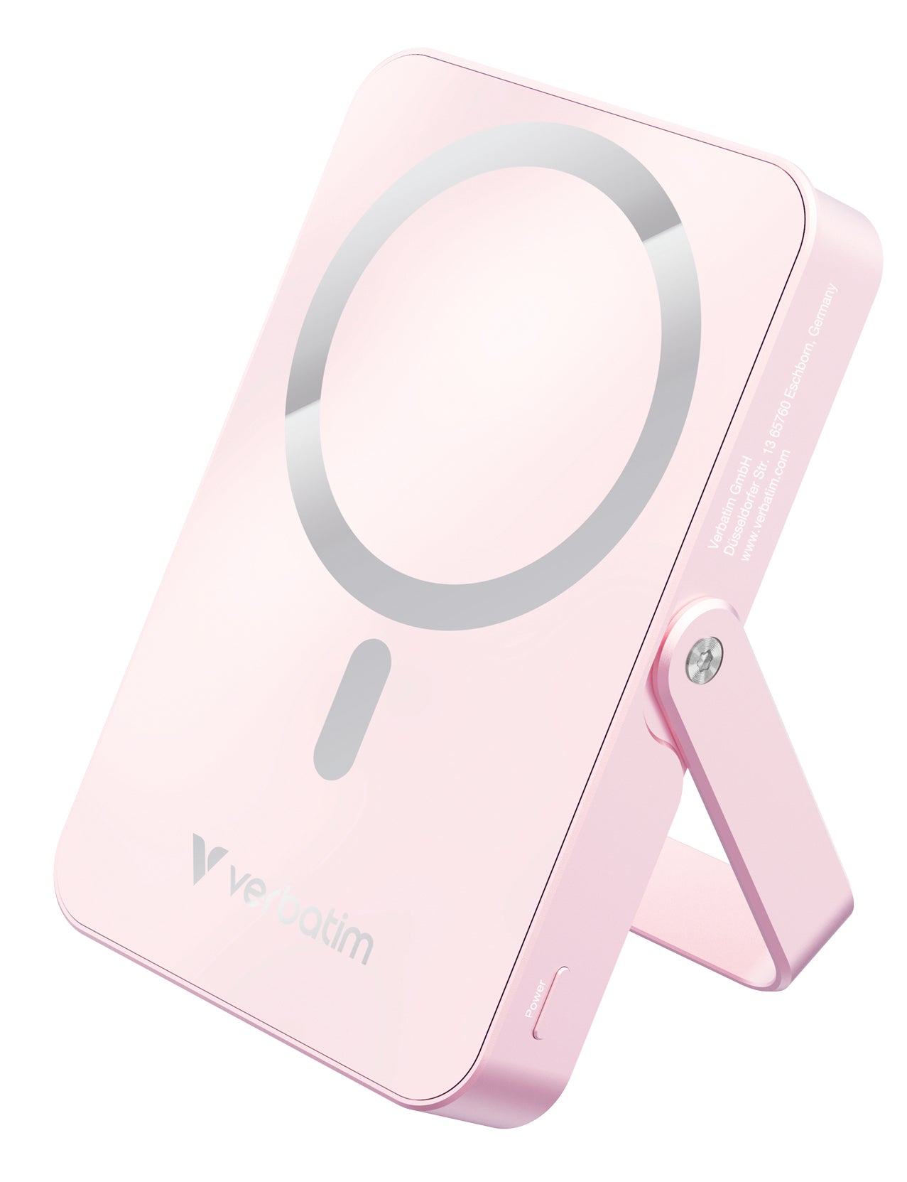 Verbatim MagSafe Powerbank 10'000 mAh – 20 W PD, Wireless 15 W, 1× USB-C, pink