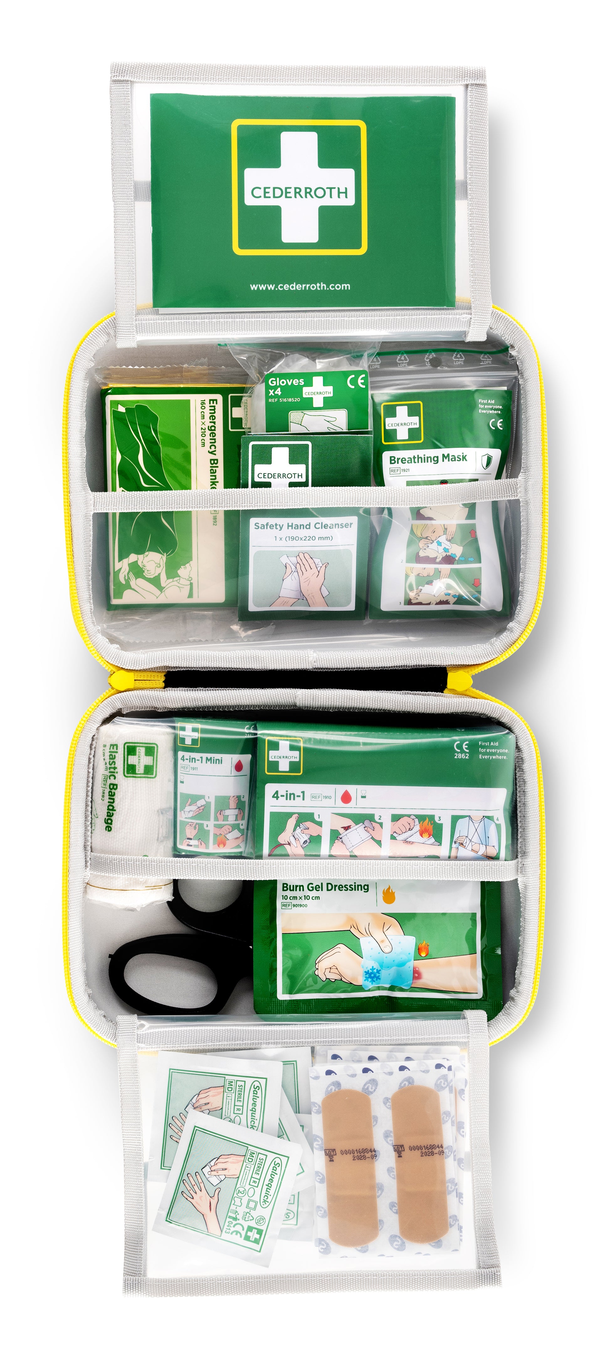 Cederroth Erste-Hilfe-Set Mittel Softcase – Gefüllt – 231 × 190 × 78 mm