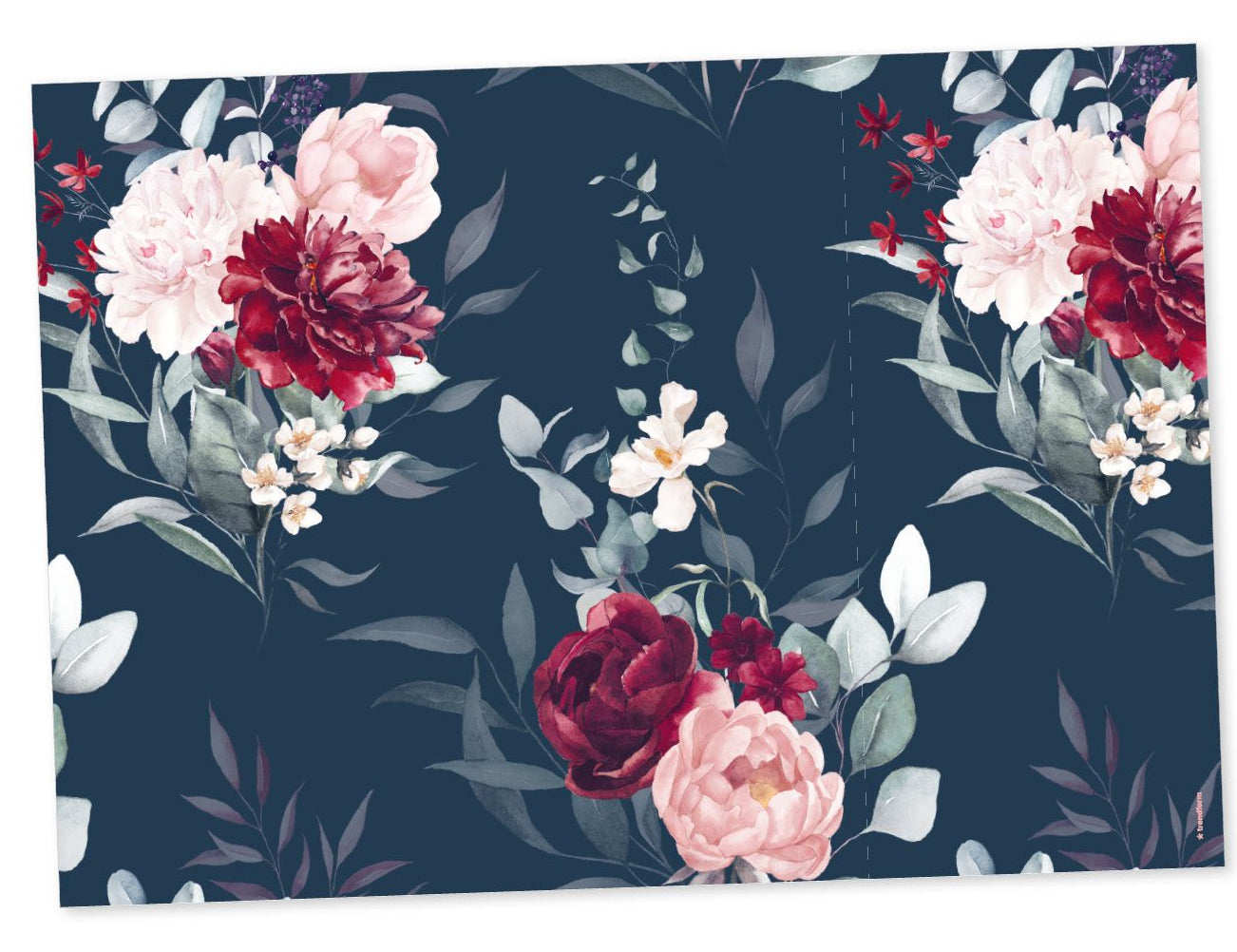 Trendform Tischset – 29,7×42 cm, 6er-Pack, Papier, Mehrfarbig, Blume, FSC
