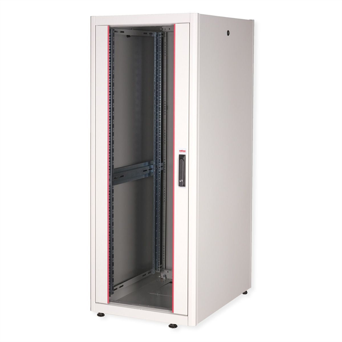 ROLINE Basic – 19" Netzwerkschrank 32U, IP20, abschliessbar, 600 × 800 × 1560 mm, lichtgrau, Stahl
