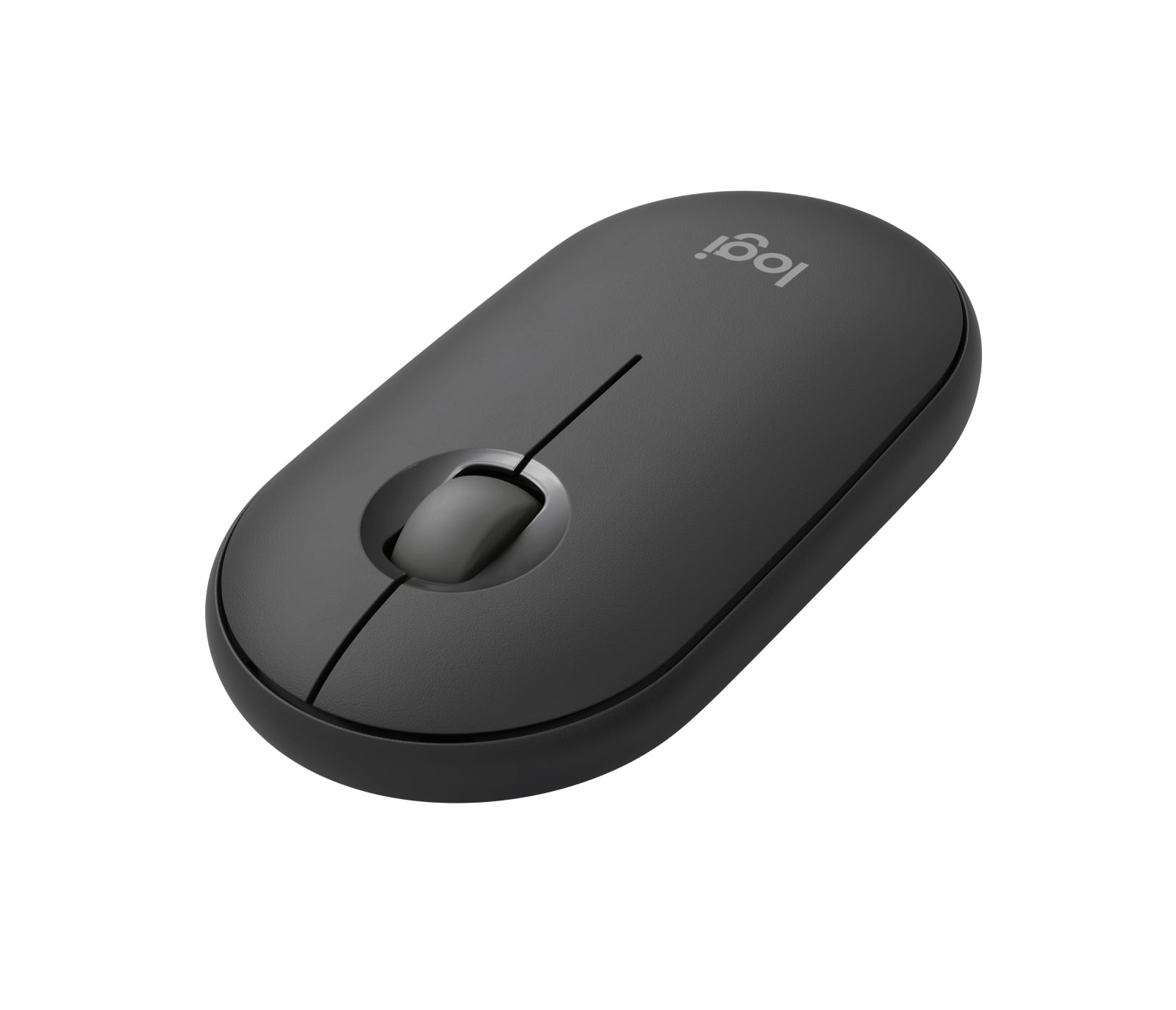 Logitech Pebble M350s Maus – kabellos, Bluetooth, Graphit