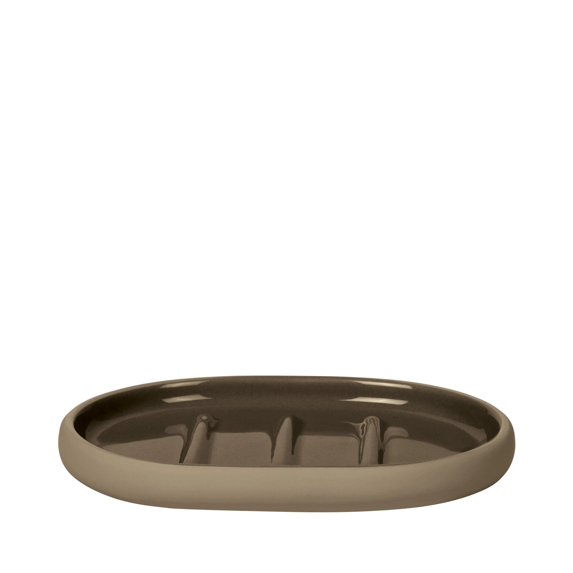 Blomus Seifenschale Sono – Keramik, 13×10×1,8 cm, Beige (oval)