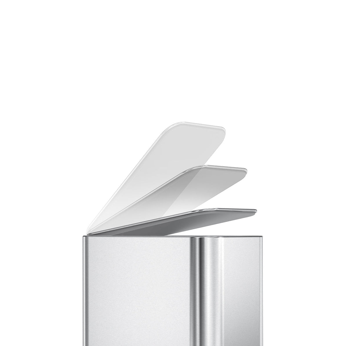 Simplehuman – Papierkorb – 5 l, mit Deckel – Edelstahl