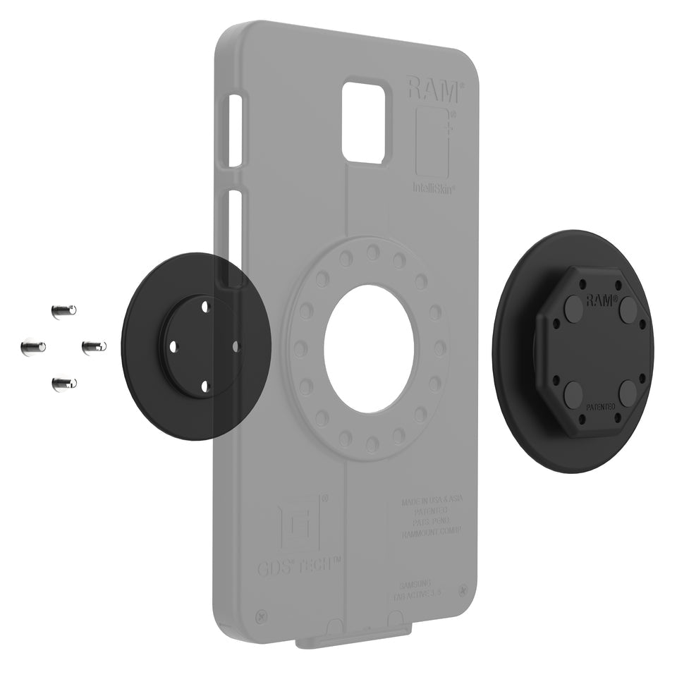 RAM Mounts RAM-GDS-U1U – Adapter für IntelliSkin für RAM Mounts Uni-Conn, Schwarz