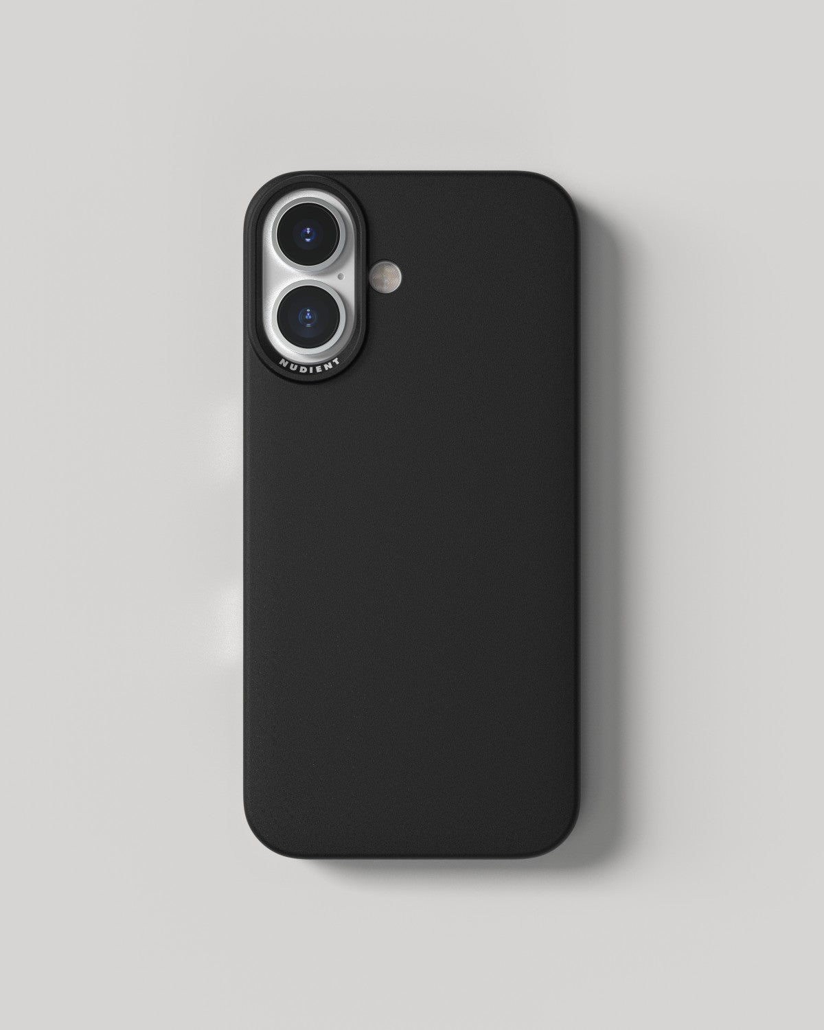 Nudient Thin Backcover – für Apple iPhone 16 – MagSafe, Kunststoff, Schwarz